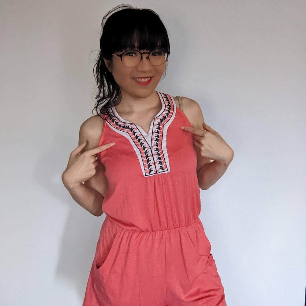 Pink M. Fasis Romper